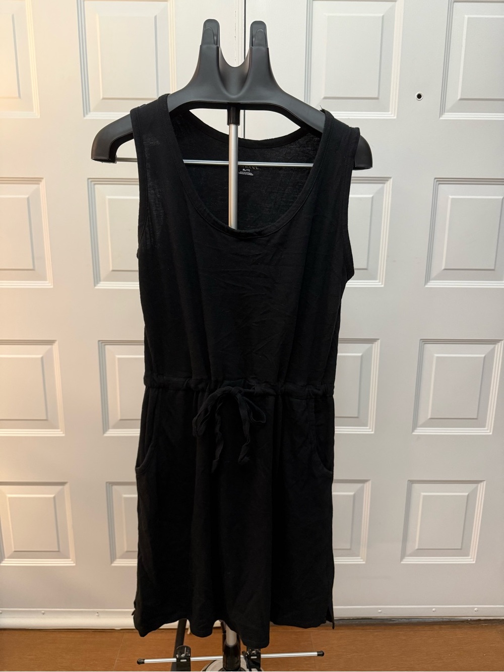 Merona Black Sleeveless Drawstring Mini Dress - Picture 1 of 5